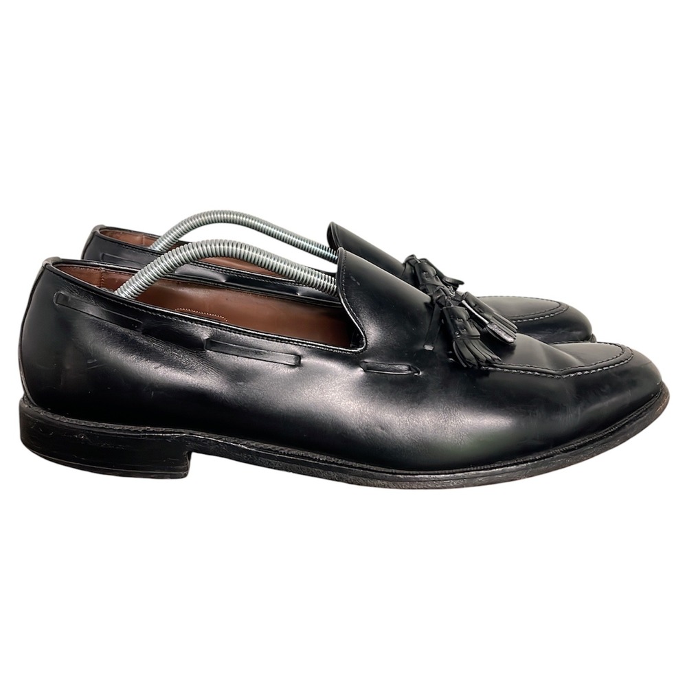 Allen Edmonds Grayson Mens 14 AAA Black Leather Tassel Loafers Made in USA 8217